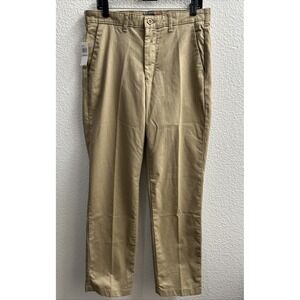 IZOD Men's Performance Stretch Classic Fit Pants Cedarwood Khaki 32X34 New